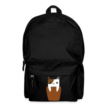 Brusttasche mit Katze - Rucksack - Schwarz - Vorne