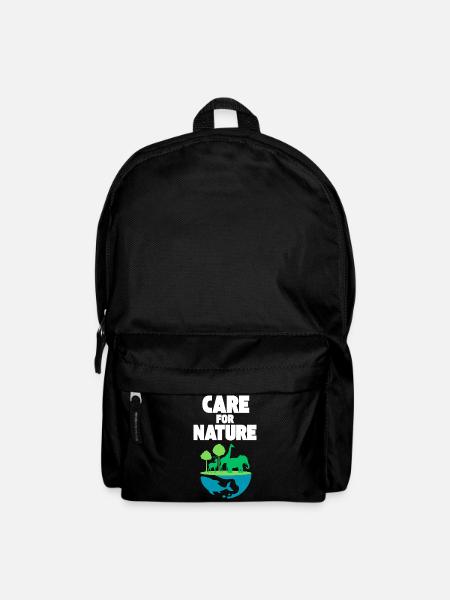 Care for Nature: Wildlife Scene - Backpack - black