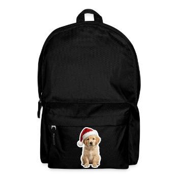 Goldiger Retriever Welpe liebt Weihnachten - Rucksack - Schwarz - Vorne
