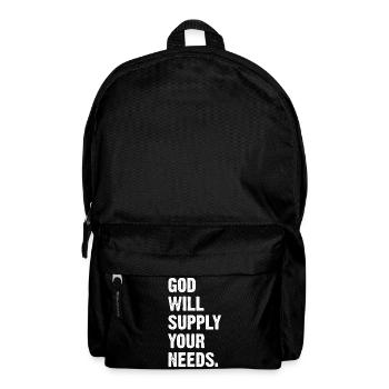 God Will Supply Your Needs - Backpack - black - Front