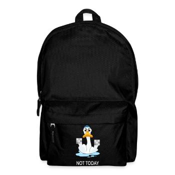 Not Today – Funny Duck Mood - Backpack - black - Front