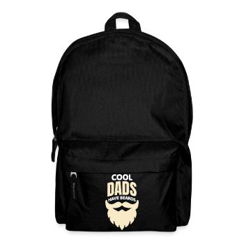 Les papas cool ont la barbe - Les papas cool ont la barbe s’amusent - Sac à dos - noir - Devant