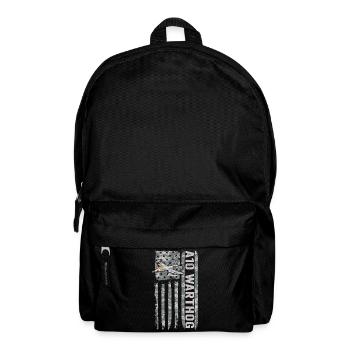 A-10 Warthog American Flag Military Camouflage - Backpack - black - Front