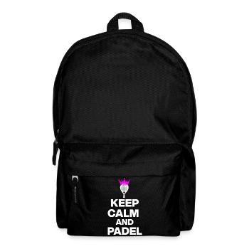 KEEP CALM AND PADEL! SMASH IT PADEL FANS AND SPORTS - Backpack - black - Front