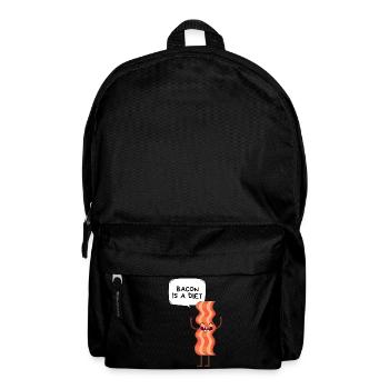 Bacon on a humorous diet - Backpack - black - Front