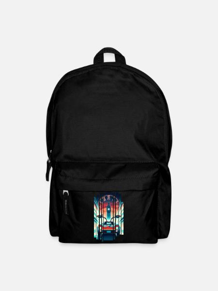 Back to the Future Retro 80s T-Shirt - Backpack - black