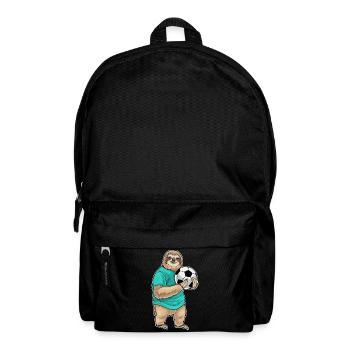 Faultier Torwart Fußball Sport - Rucksack - Schwarz - Vorne