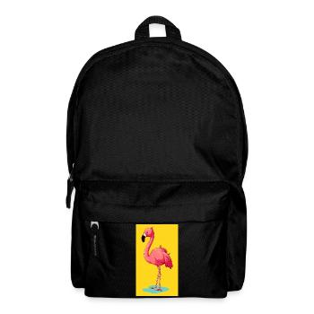 Flamingo - Rucksack - Schwarz - Vorne