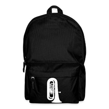 Silhouette de trompette minimaliste - Sac à dos - noir - Devant