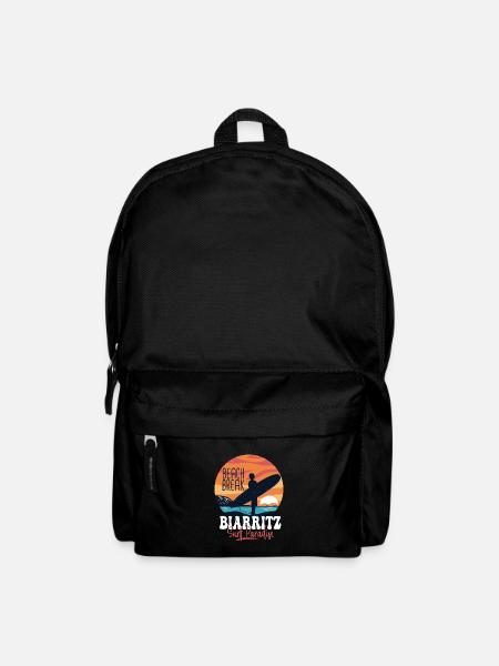 Surf Biarritz Surfspot für Surfer - Rucksack - Schwarz