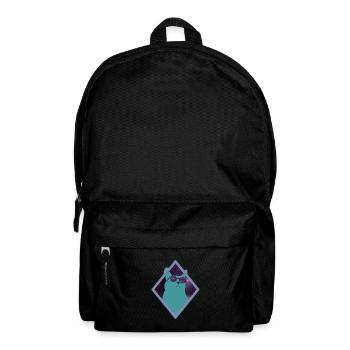 Katze Galaxy grün - Rucksack - Schwarz - Vorne