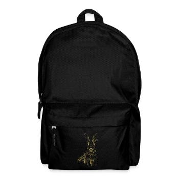 Motifs illustrés avec lapin - Sac à dos - noir - Devant
