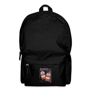 Milkshake Kawaii doux - Sac à dos - noir - Devant