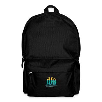 Erdmännchen Blau Und Gelb - Rucksack - Schwarz - Vorne