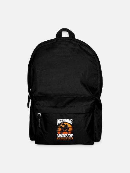 Achtung Pfannkuchenzone - Rucksack - Schwarz