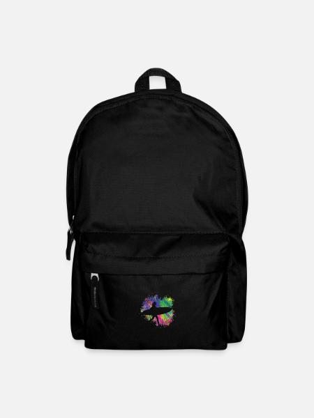Sommersurfer Mit Brett - Rucksack - Schwarz