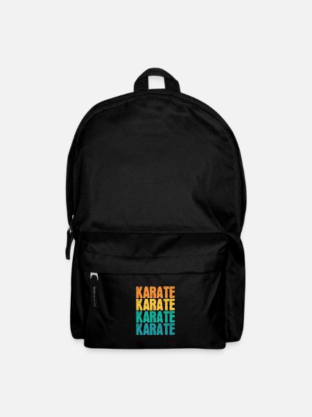 Colorful Karate Martial Arts - Backpack - black