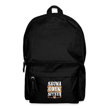 Sauna oben sitzer - Rucksack - Schwarz - Vorne