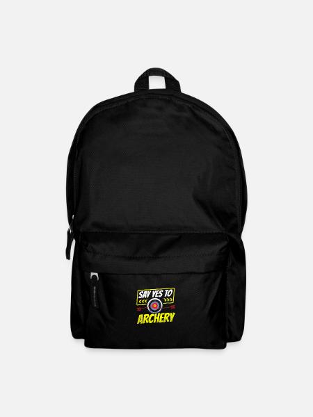 Sag Ja Zum Bogenschießen - Rucksack - Schwarz