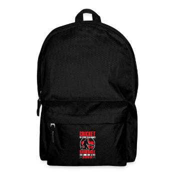 Cricket, Der Sport, Der Baseball - Rucksack - Schwarz - Vorne