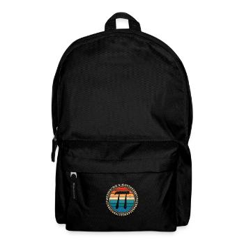 Nombres Pi dans un cercle - Sac à dos - noir - Devant
