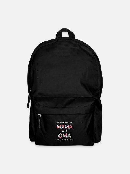 Ich Habe Zwei Titel Mama Und Oma - Rucksack - Schwarz