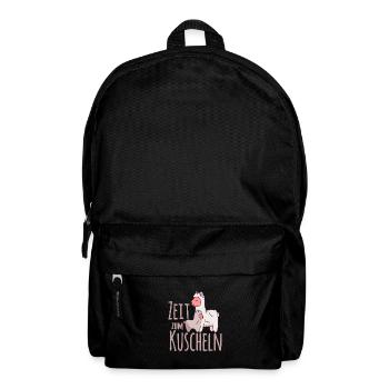 Zeit zum Kuscheln Schaf mit Lamm - Rucksack - Schwarz - Vorne