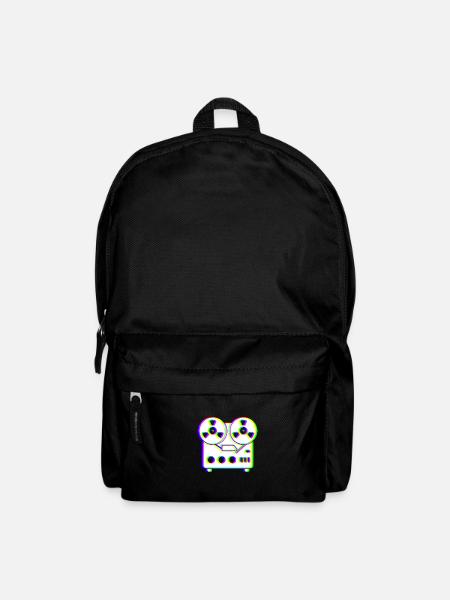 EDM Trikolor - Tonbandgerät - Glitch - Rave-Stil - Rucksack - Schwarz