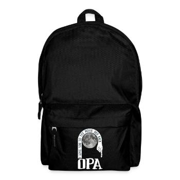 Opa I Love You To The Moon And Back - Rucksack - Schwarz - Vorne