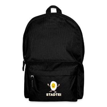 Stadtei Lustiges Ei - Rucksack - Schwarz - Vorne