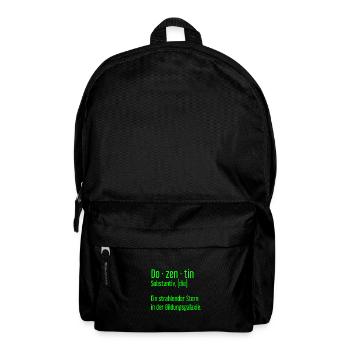Dozentin Dozentinnen Schule Pädagogin Unterricht - Rucksack - Schwarz - Vorne