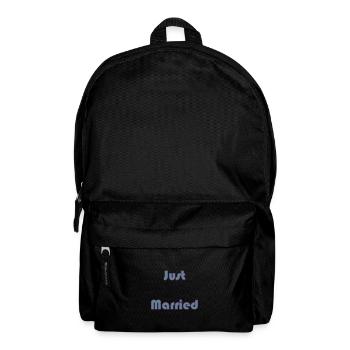 JUST MARRIED. bachelorette party. LOVE. SAINT VALENTINE. COUPLE. - Backpack - black - Front