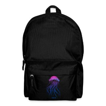 Float on, Qualle mit Tentakeln, Meeresbewohner - Rucksack - Schwarz - Vorne