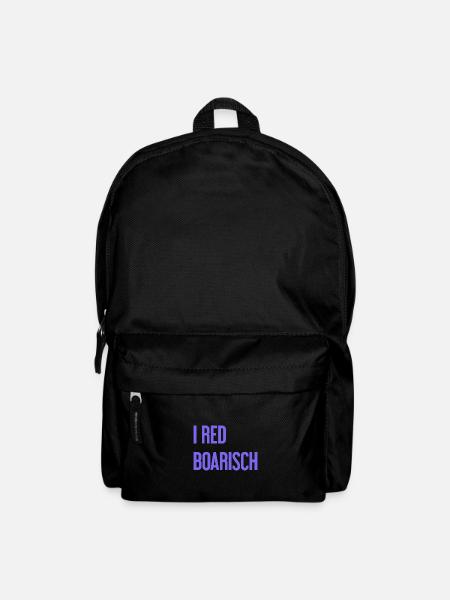 I red boarisch - Rucksack - Schwarz