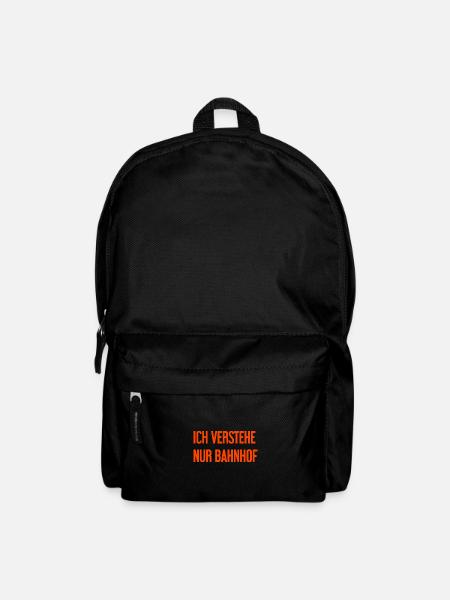 I only understand train station - Backpack - black