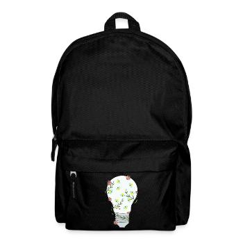 Ampoule florale - Sac à dos - noir - Devant