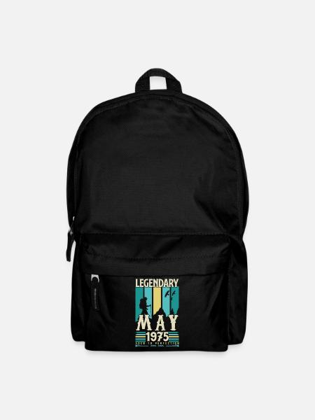cadeau Anniversaire Mai 1975, Vintage mai 1975. - Sac à dos - noir