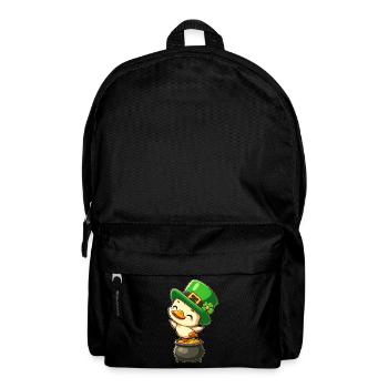 Doux Chapeau Haut de Nuit De La Saint-Patrick Clover Or - Sac à dos - noir - Devant