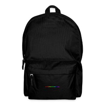 Sterne Regenbogen bunt Geschenkidee - Rucksack - Schwarz - Vorne