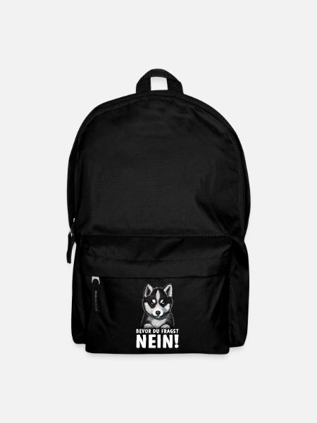 Husky Hund Schlittenhund Bevor du fragst Nein - Rucksack - Schwarz