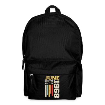 Juin 1968 - Cadeau anniversaire Juin 1968 Juin - Sac à dos - noir - Devant