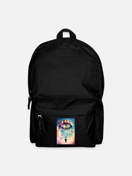 Parachute coloré - Sac à dos - noir