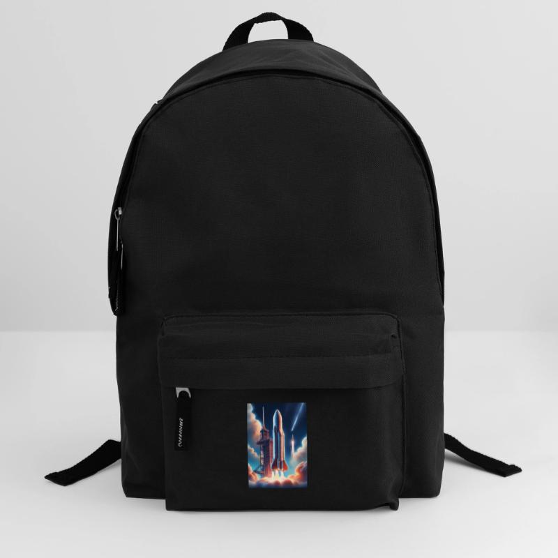 A realistic rocket launching design Backpack