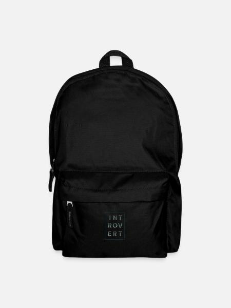 Introvert white, Geschenk, Geschenkidee - Rucksack - Schwarz