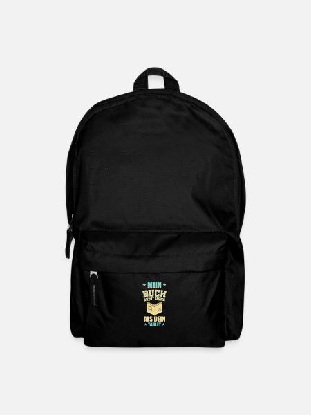 Bücher Lesen - Mein Buch riecht besser - Rucksack - Schwarz