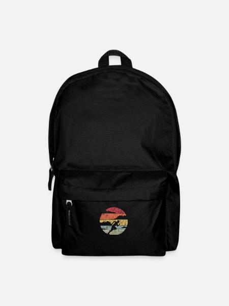 Laufen Läufer Retro - Rucksack - Schwarz