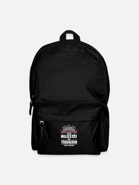 Trainerin Sprüche Geschenk - Rucksack - Schwarz