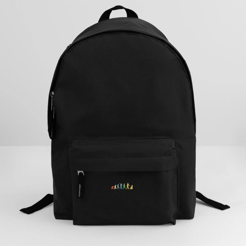German Shepherd Evolution Retro Design Backpack
