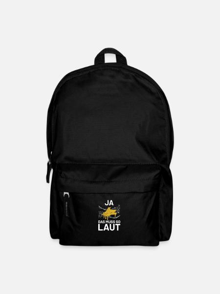 Ja das muss so laut - Rucksack - Schwarz