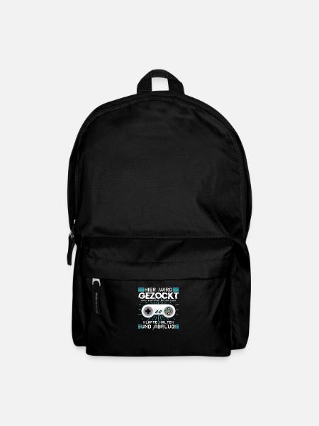 Lustiger Gamer Spruch für Zocker - Rucksack - Schwarz